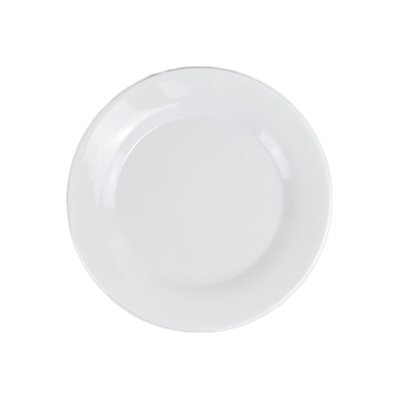 Vague Melamine White Meat Plate - Al Makaan Store