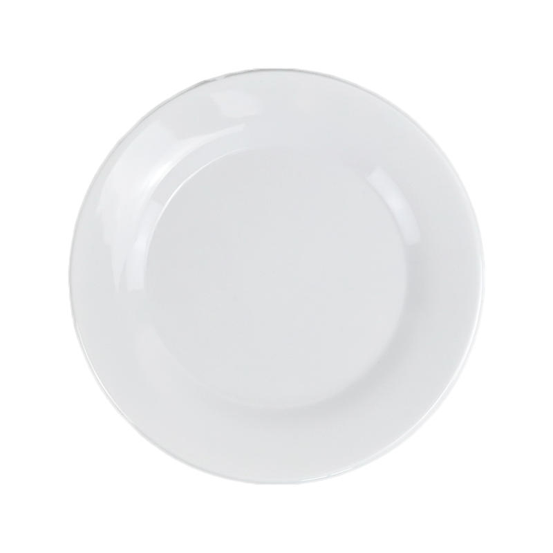 Vague Melamine White Meat Plate - Al Makaan Store