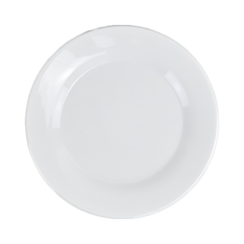 Vague Melamine White Meat Plate - Al Makaan Store