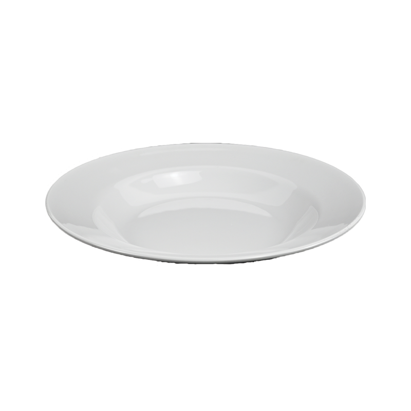 Vague Melamine White Soup Plate - Al Makaan Store
