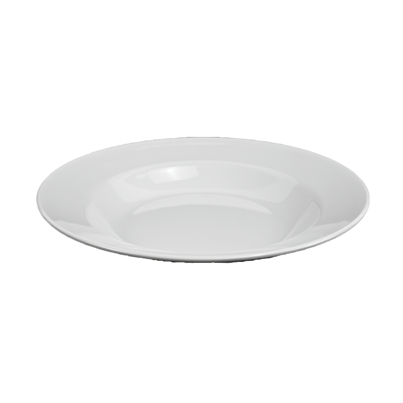 Vague Melamine White Soup Plate - Al Makaan Store