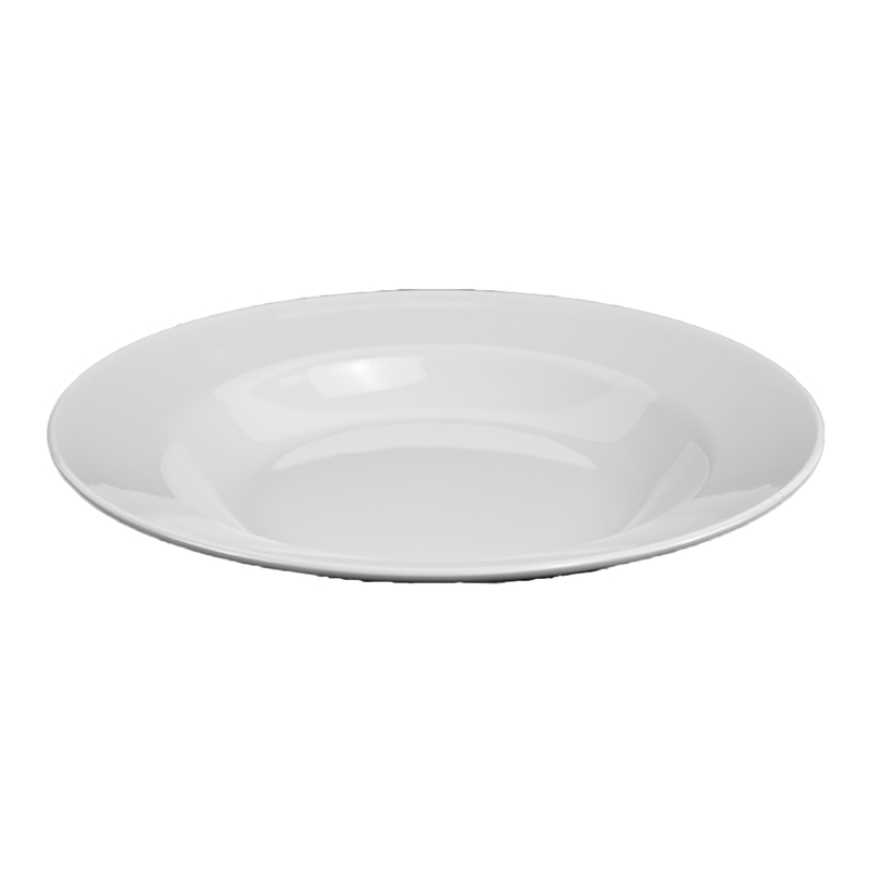Vague Melamine White Soup Plate - Al Makaan Store