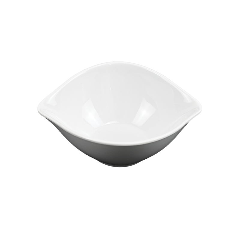 Vague Melamine White Oval Bowl - Al Makaan Store