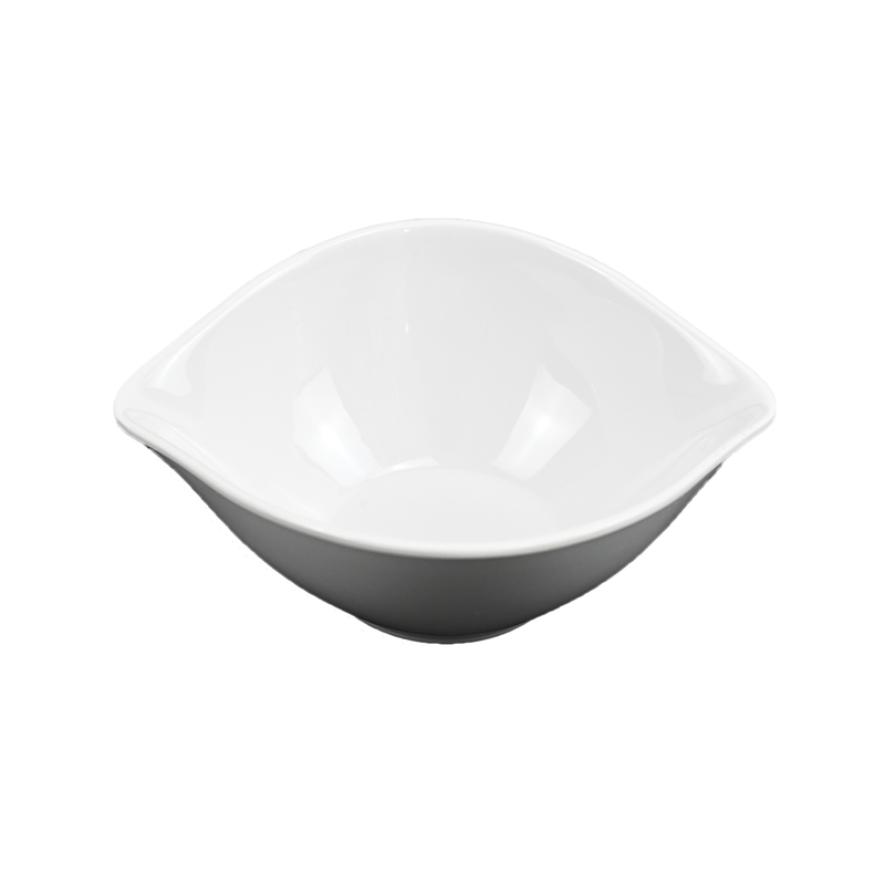Vague Melamine White Oval Bowl - Al Makaan Store
