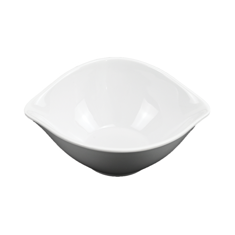 Vague Melamine White Oval Bowl - Al Makaan Store