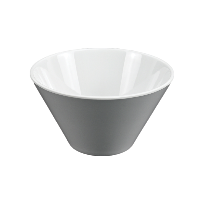 Vague Melamine White Cone Bowl - Al Makaan Store