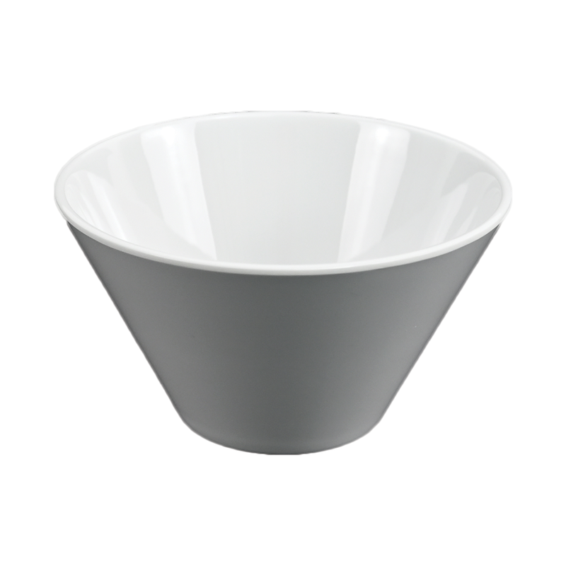 Vague Melamine White Cone Bowl - Al Makaan Store