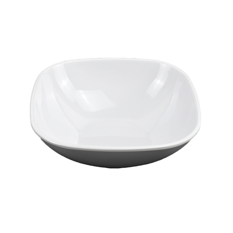 Vague Melamine White Square Bowl-1 - Al Makaan Store