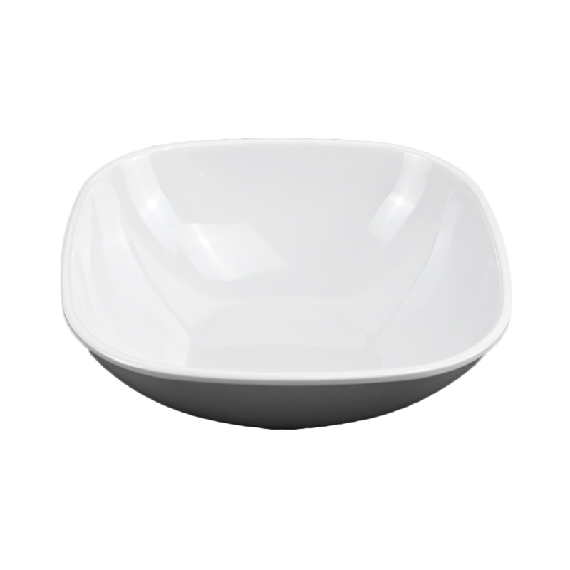 Vague Melamine White Square Bowl-1 - Al Makaan Store