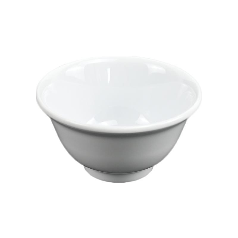 Vague Melamine White Footed Bowl - Al Makaan Store