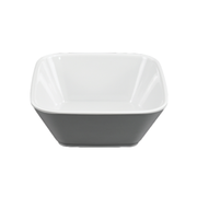 Vague Melamine White Square Bowl-2 - Al Makaan Store