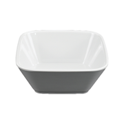 Vague Melamine White Square Bowl-2 - Al Makaan Store