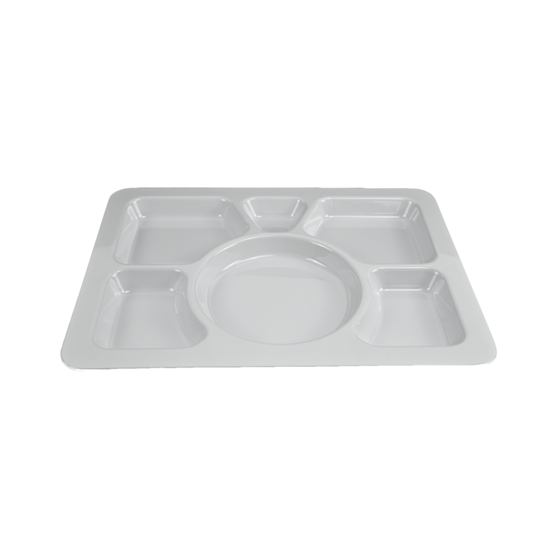 Vague Melamine White Serving Tray 16”-2 - Al Makaan Store