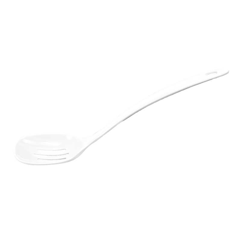 Vague Melamine White Slotted Spoon - Al Makaan Store