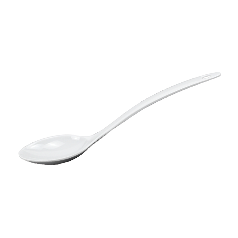 Vague Melamine White Oval Ladle - Al Makaan Store