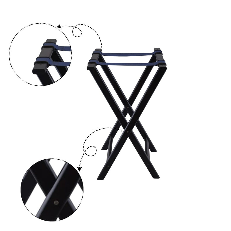 Vague Wooden Folding Tray Stand