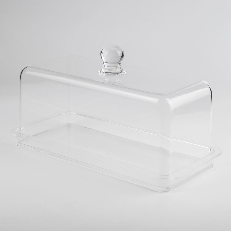 Vague Acrylic Loaf Set with Cover 38 cm - Al Makaan Store