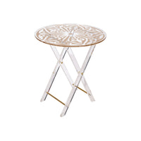 Vague Round Acrylic Round Tables Set - Al Makaan Store