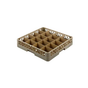 Vague Plastic Compartment Glass Rack Beige - Al Makaan Store