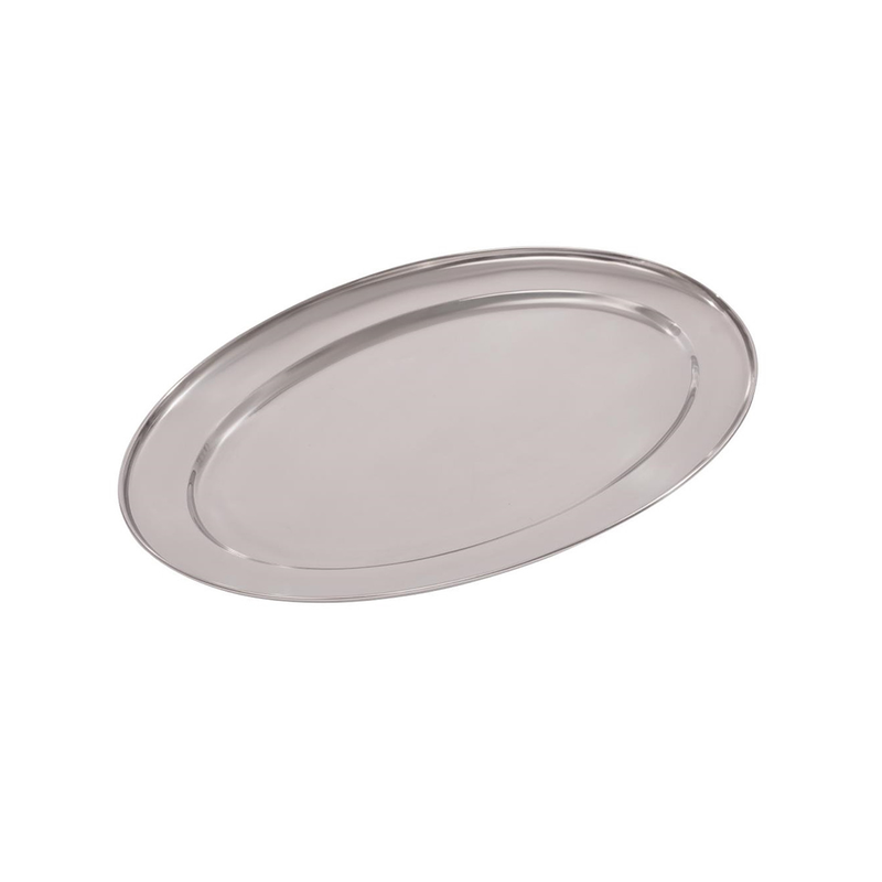 Stainless Steel Buffet Oval Tray- Al Makaan Store