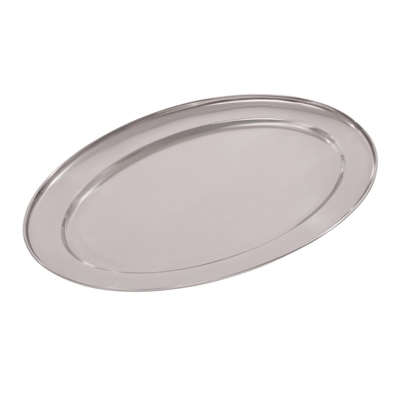 Stainless Steel Buffet Oval Tray- Al Makaan Store