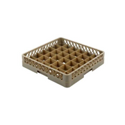 Vague Plastic Compartment Glass Rack Beige - Al Makaan Store