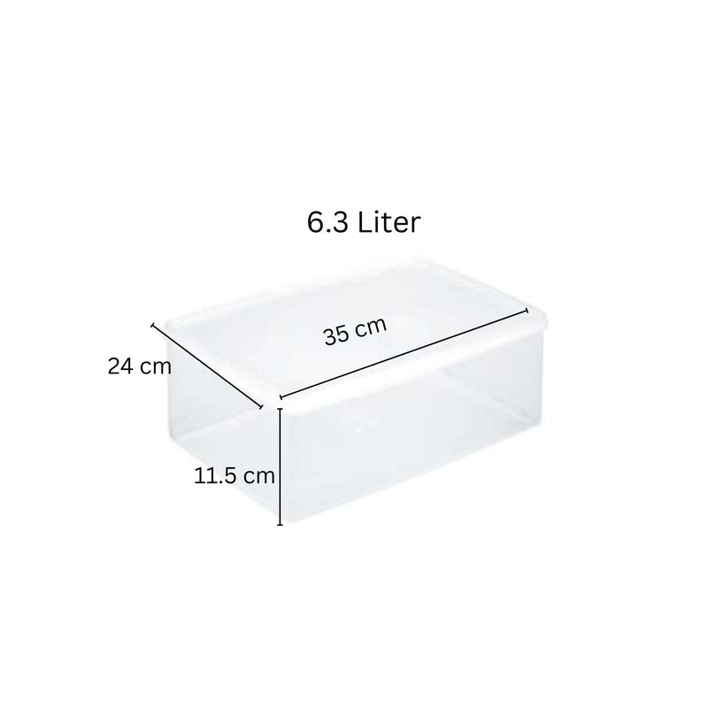 White Plastic Food Storage Box