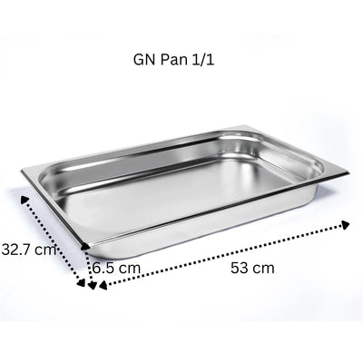 Vague Stainless Steel Gastronorm Container GN Pan 1/1