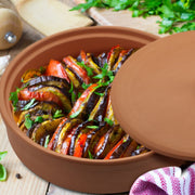 Elizi Clay Tray with Lid 30 cm - Al Makaan Store