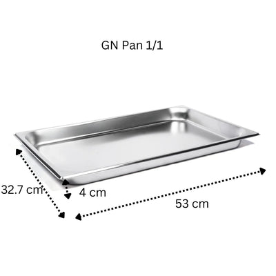 Vague Stainless Steel Gastronorm Container GN Pan 1/1