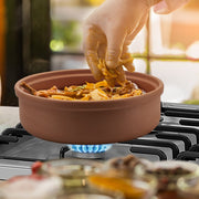 Elizi Clay Tray with Lid 30 cm - Al Makaan Store