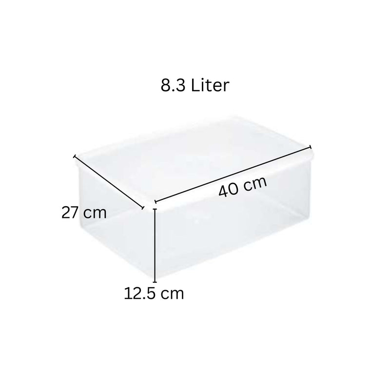 White Plastic Food Storage Box