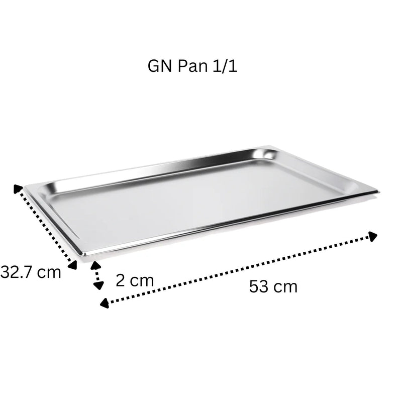 Vague Stainless Steel Gastronorm Container GN Pan 1/1