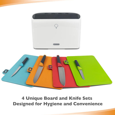 Smart Chopping Board and Knife Set With UV Disinfect Holder - Al Makaan Store