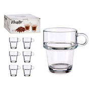 Vivalto 6 Piece Pliable Glass Cup 260 ml Set - Al Makaan Store