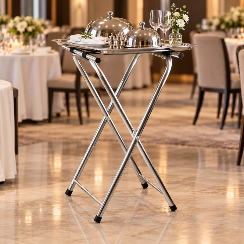 Vague Stainless Steel Tray Rack 52 cm x 41 cm x 80 cm