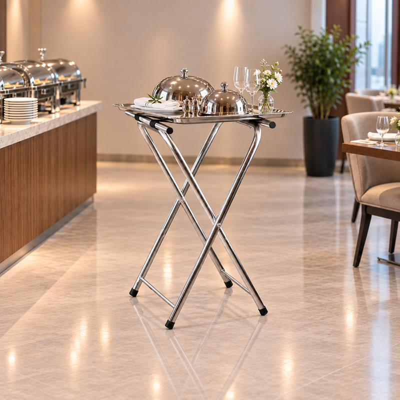 Vague Stainless Steel Tray Rack 52 cm x 41 cm x 80 cm