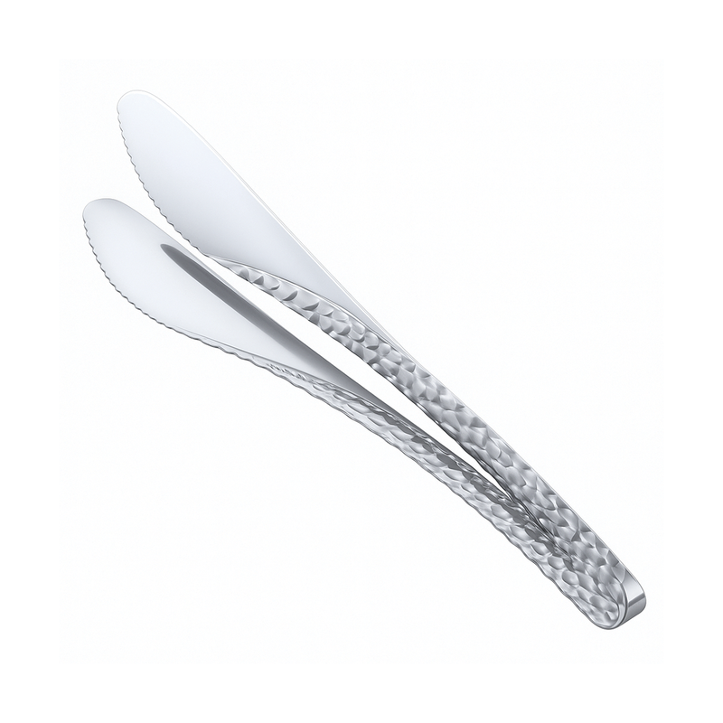 Vague Stainless Steel Silver Food Tong 26.3 cm - Al Makaan Store