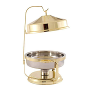 Vague Stainless Steel Round Chafing Dish with Hanging Cover 6.5 Liter - Al Makaan Store