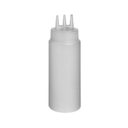 Vague White Triple Nozzle Squeeze Dispenser - Al Makaan Store