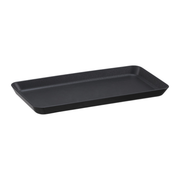 Vague PP Black Food Display Plate 28 x 14  cm - Al Makaan Store