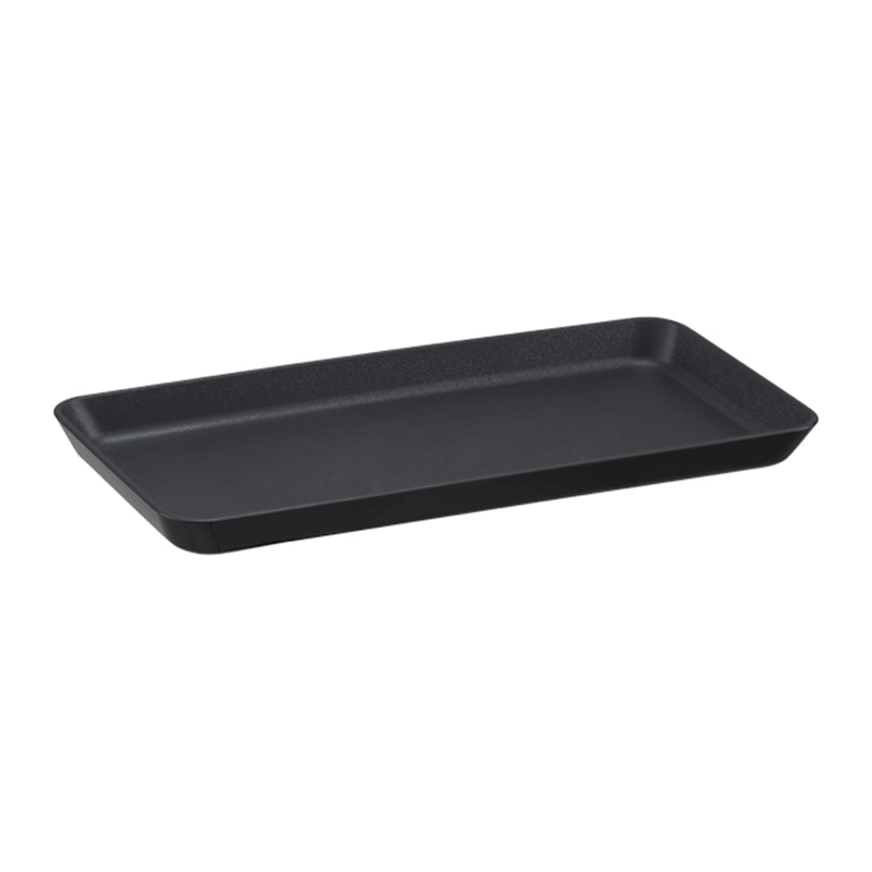 Vague PP Black Food Display Plate 28 x 14  cm - Al Makaan Store