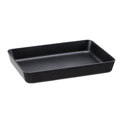 Vague PP Black Food Display Plate 28 x 21 cm - Al Makaan Store