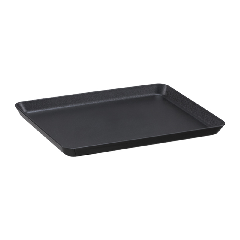 Vague PP Black Food Display Plate 28 x 21 cm - Al Makaan Store