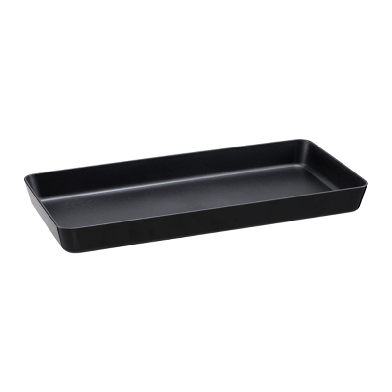 Vague PP Black Food Display Plate 42 x 21 cm - Al Makaan Store
