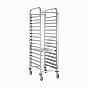Vague Stainless Steel 16 Tier Cart for Baking Pans 47 x 62 x 172.5 cm - Al Makaan Store