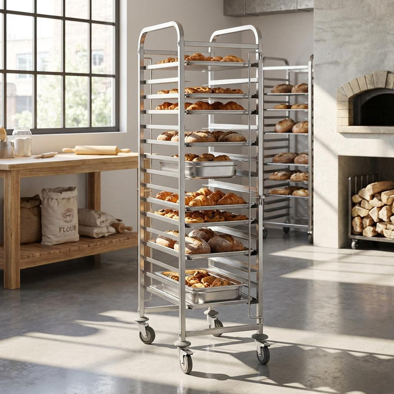 Vague Stainless Steel 16 Tier Cart for Baking Pans 40 x 60 x 172.5 cm