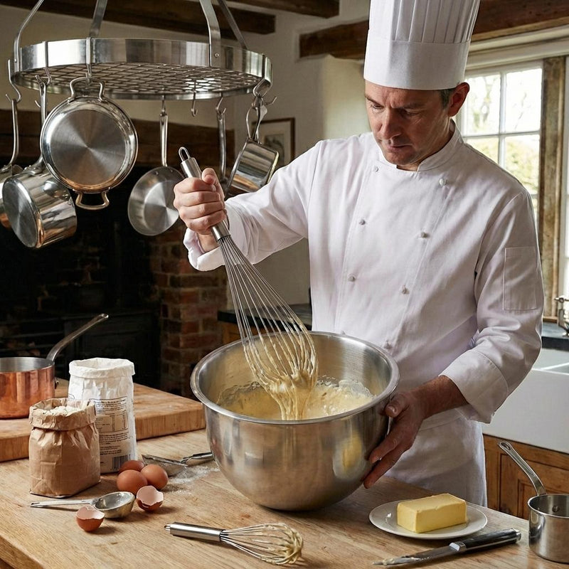 Vague Stainless Steel Whisk with Hook