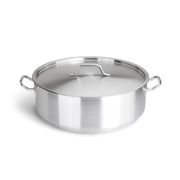 Caternox Stainless Steel Induction Low Casserole with Lid-Al Makaan Store