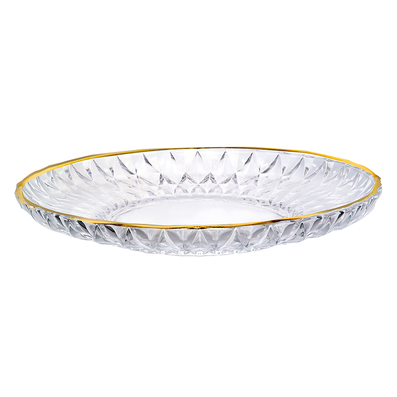 Crystaluxe Glass Cake Plate 32.7 cm